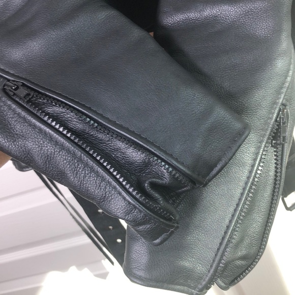 Just Leather San Jose CA CHP Motorcycle Jacket. - Picture 14 of 16